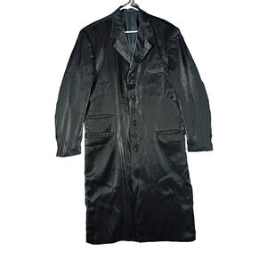 Vittorio St Angelo Coat Mens 42L Long Formal Top Coat Vintage Polyester Dressy